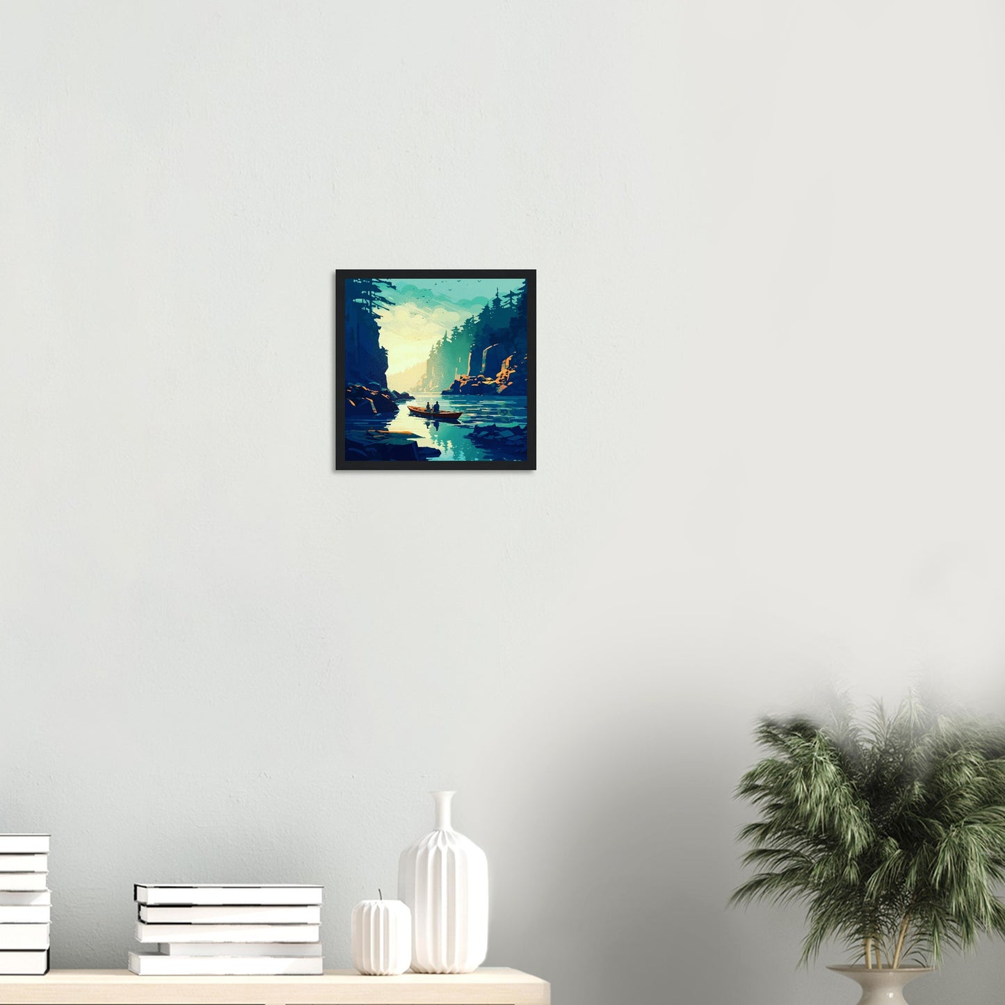 Safe Places - Sundown Sea Cove - Wooden Framed Poster