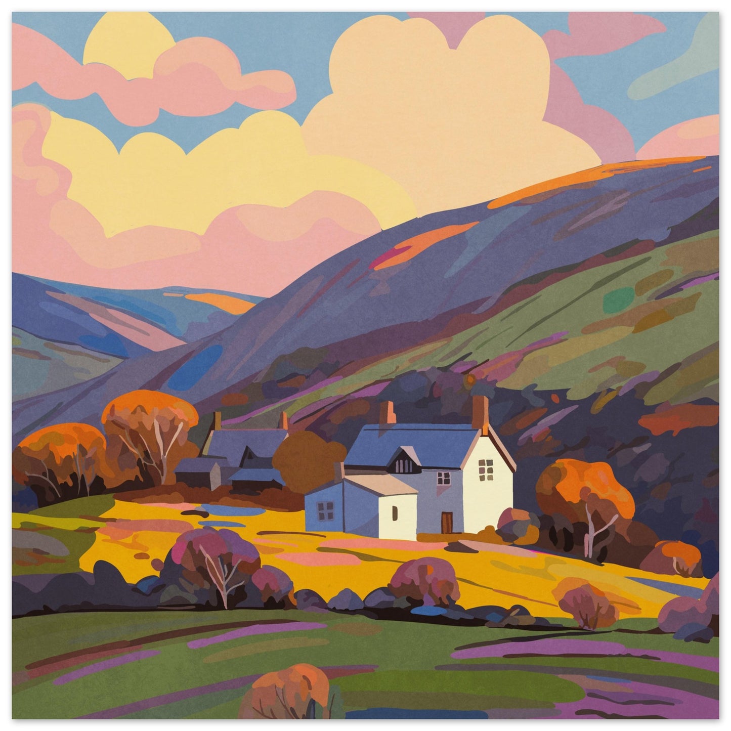 Welsh countryside Museum-Quality Matte Paper Poster