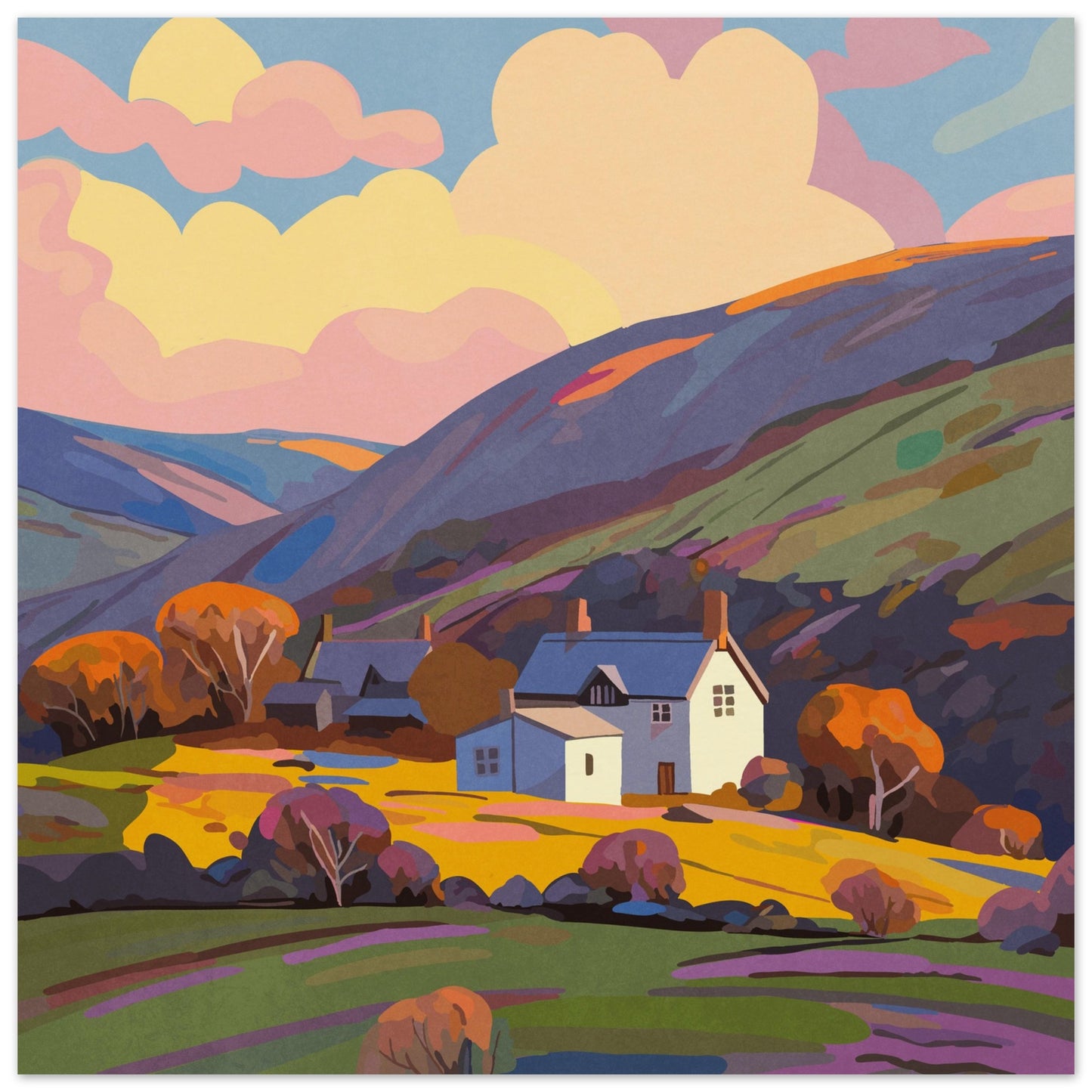 Welsh countryside Museum-Quality Matte Paper Poster