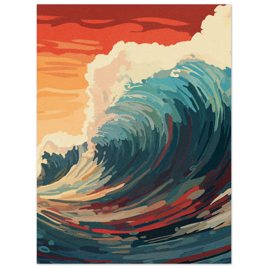 Sunset Wave Museum-Quality Matte Paper Poster