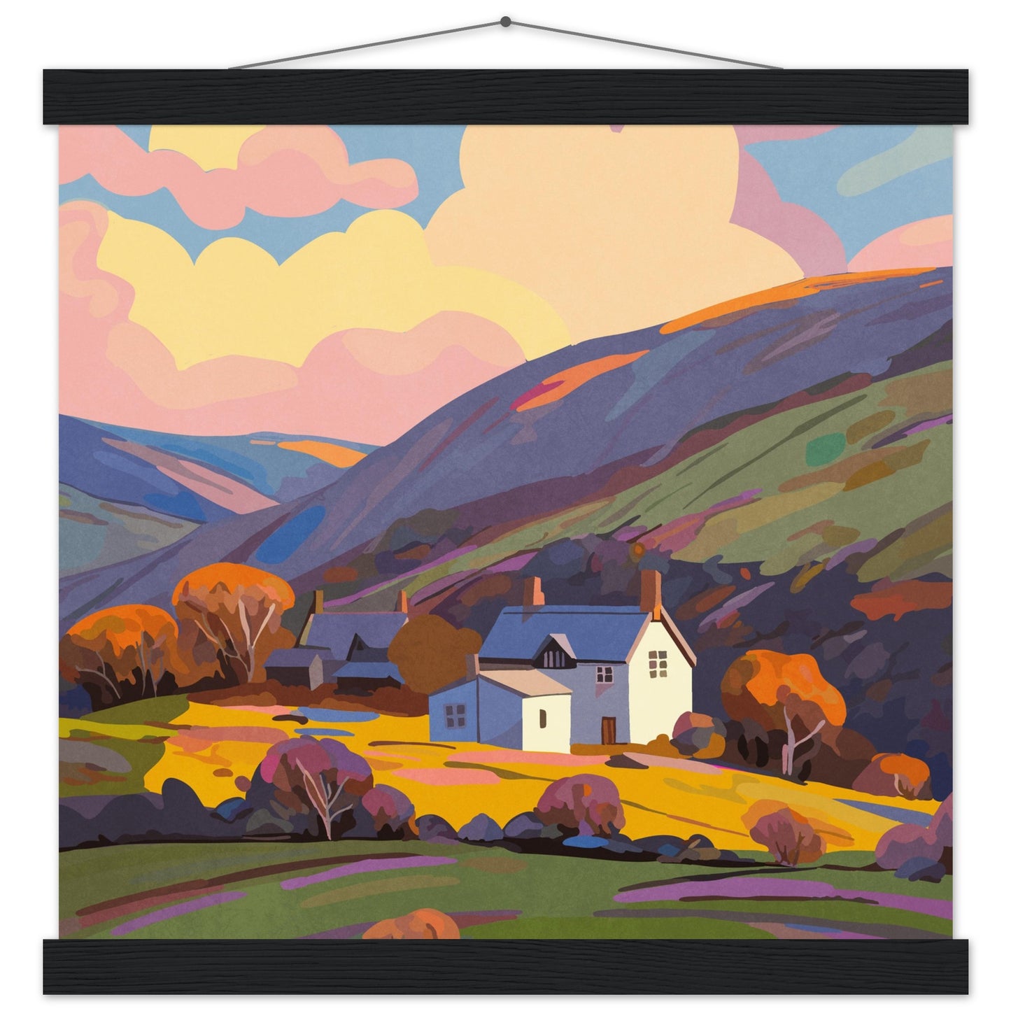Welsh countryside Premium Matte Paper Poster with Hanger