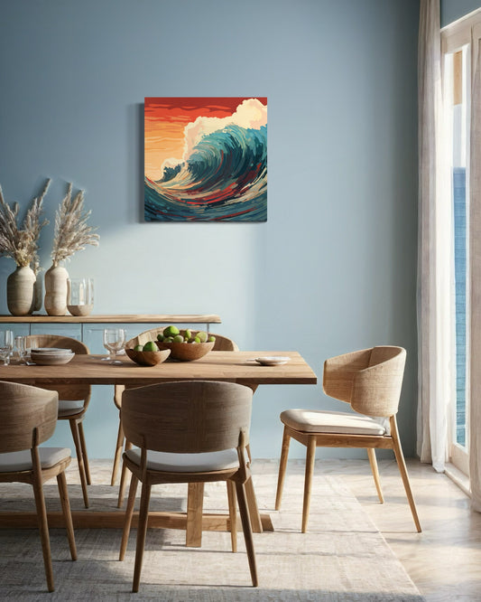 Wave wall art