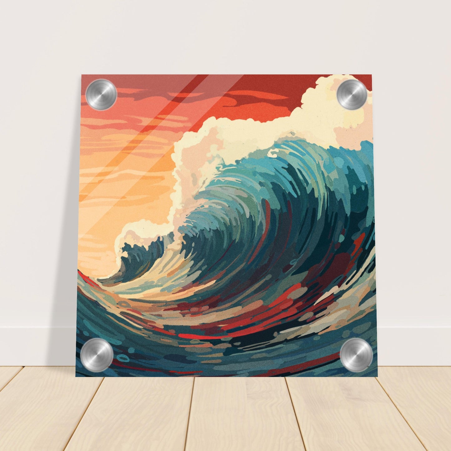 Sunset Wave Acrylic Print